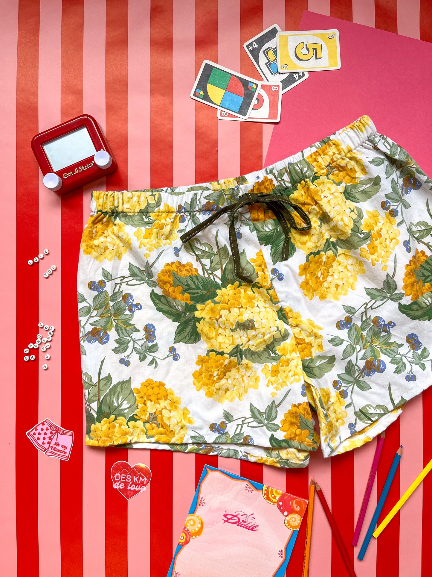 Le short fleuri