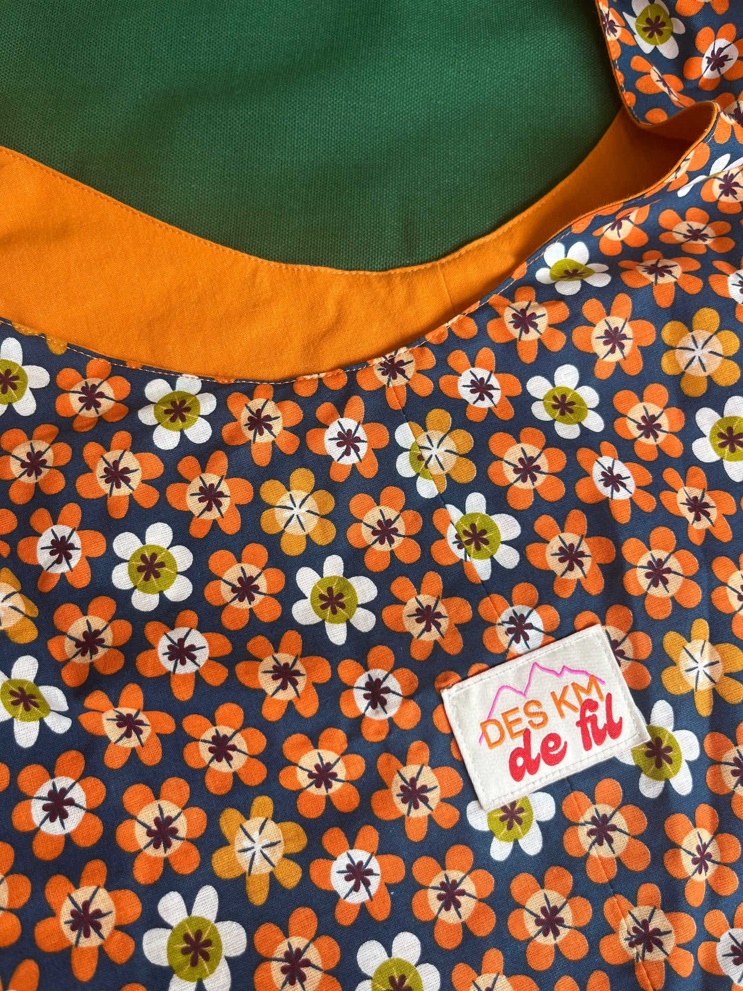 Le Sac de Plage - Fleurs orange
