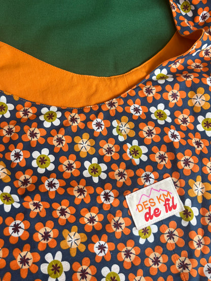 Le Sac de Plage - Fleurs orange