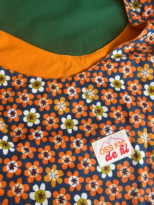Le Sac de Plage - Fleurs orange