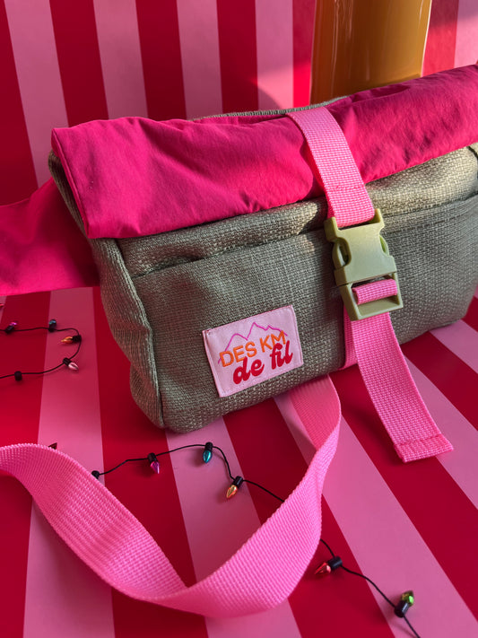 L'audacieuse - Vert et Rose