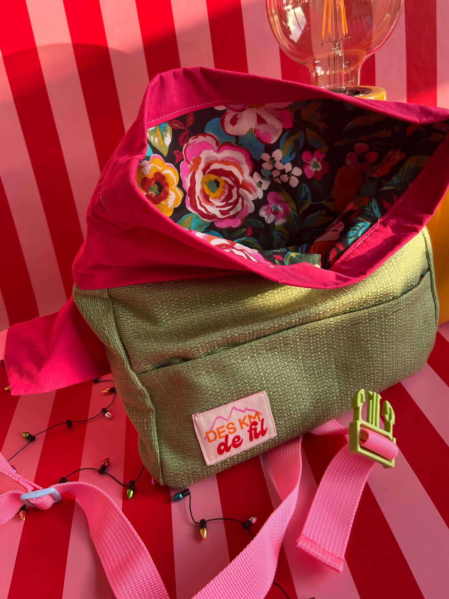 L'audacieuse - Vert et Rose