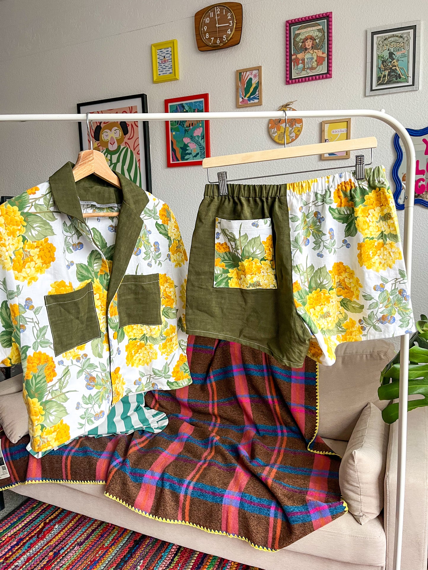 Le pyjama - Hortensia